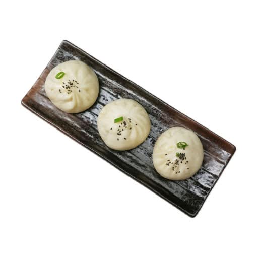 韭菜虾仁水煎包 Pan-Fried Pork Buns Stuffed with Chives and Shrimp